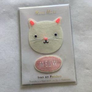 Meri Meri Iron on Patches! Meow! NWT